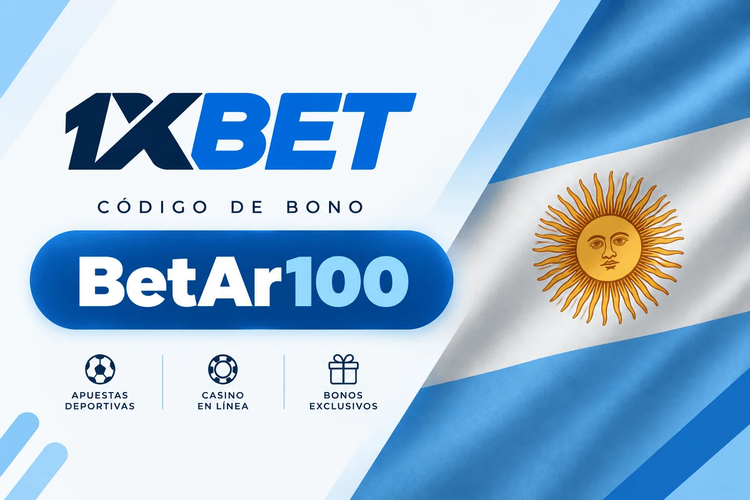 Código BetAr100 de 1xBet para Argentina
